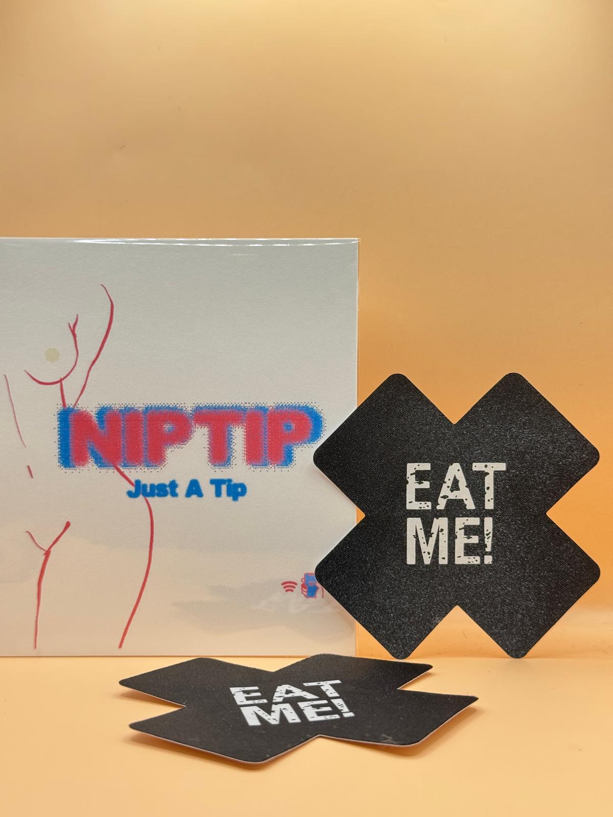 NipTips™ Tap-to-Tip Adhesive Covers  Glitter & Heart Designs | Festival & Performer Accessory