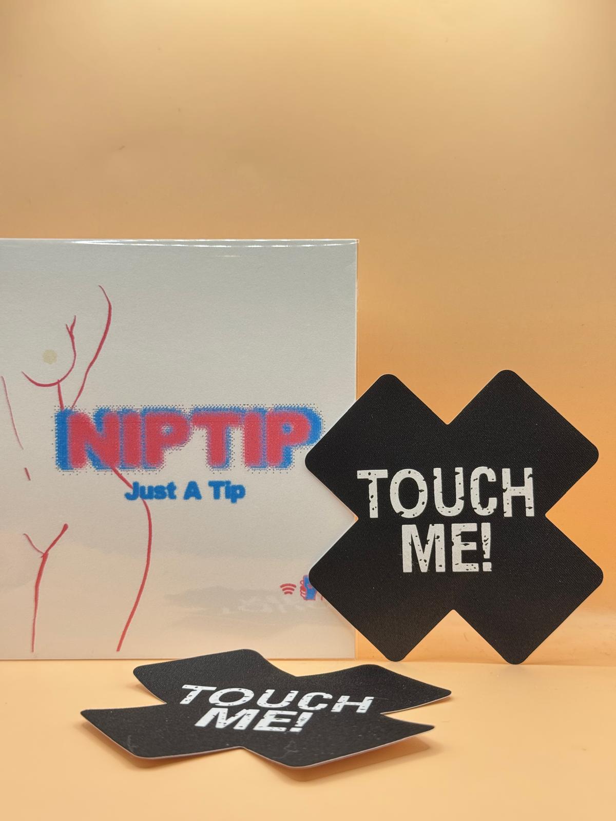 NipTips™ Tap-to-Tip Adhesive Covers  Glitter & Heart Designs | Festival & Performer Accessory