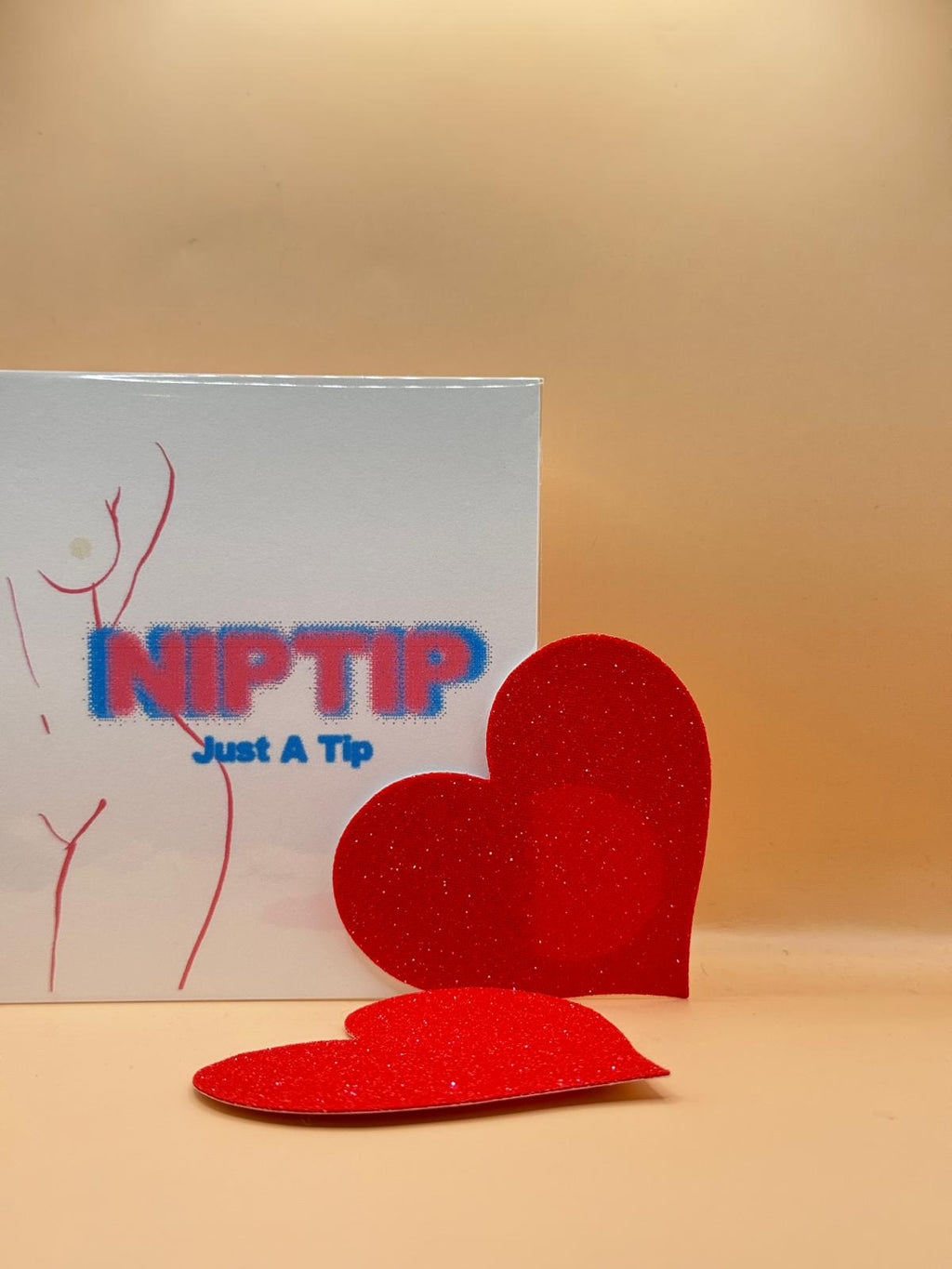 The Double 2-pair bundle — Heartbreak red glitter X pasties